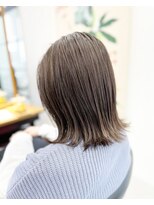 サニーズ(SUNNY'S by CONKS) 【朝ラク】上品ハイライトのグレージュカラーの外ハネボブ