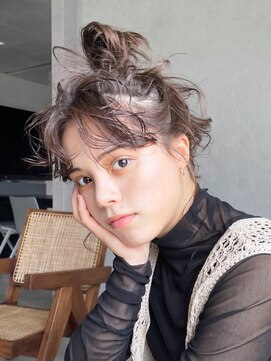 アイティー バイ アルバム 中野店(IT by ALBUM) アレンジ_マチルダボブピンクベージュインナーグレージュ_9509