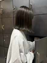 ヘアー アイス ルーチェ(HAIR ICI LUCE) 艶カラー透明感カラーオリーブグレージュブリーチなし/今枝