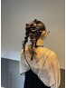 【ヘアアレンジ】七五三・結婚式・パーティ　￥4,400 リボンプレゼント