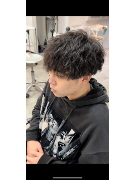 プレデフリュー 北白川本店(PUREE de FLEURS) マッシュ束感イケメンモテ髪セミウェット流行ツイストスパイラル