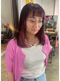 オン眉 ニュアンスピンク紫