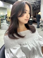 レイヤーカット 韓国風レイヤー ミディアムレイヤー 韓国ヘア