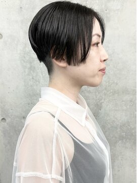 モリオ(morio) ＊/刈り上げ女子大人ショートクールショート前髪なし30代40代3