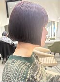 アゴ上ミニボブ切りっぱなし