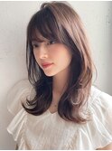 小顔カットうる艶髪美髪愛されデジタルパーマ艶感#341f0618