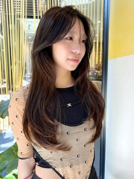 シティ(CITY) レイヤーカット　韓国ヘア　時短ヘア