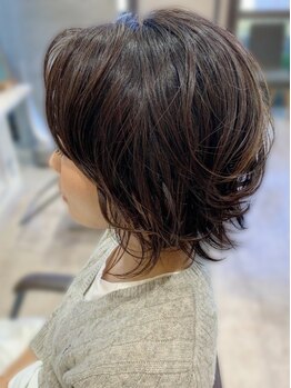 ヘアメイクソエル(hair make Soel)の写真/【初芝】≪口コミ好評◎≫オトナ女性のオシャレゴコロを満たしてくれる◇高技術なカットを【Soel】で実感。