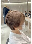 白髪ぼかしハイライト髪質改善カラーくびれショート