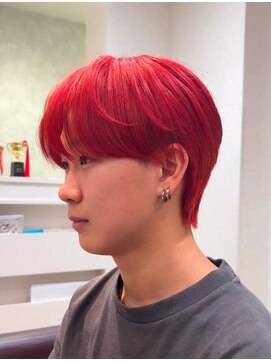 フェイス 港南台店(FACE。) センターパート/ワインレッドカラー