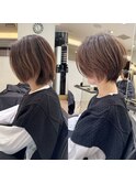 30代40代50代ショート白髪ぼかし銀座丸みくびれ井
