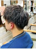 王道束感ショート×ナチュラル刈り上げ