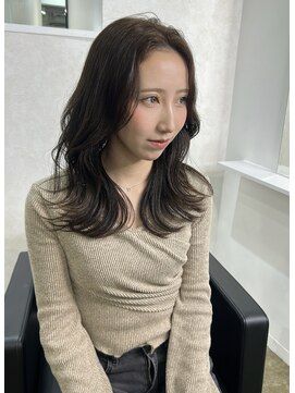 ミヨン 京都烏丸店(miyon) 【miyon】韓国レイヤーカット×暗髪カラー×髪質改善