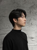 吉 船橋(kici) 船橋黒髪センターパート毛流れメンズニュアンスショート