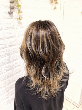 アッシュ 高幡不動店(Ash) 【Ash高幡不動店×山崎】コントラストバレイヤージュ