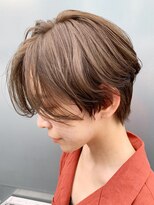 アイティー バイ アルバム 浦和店(IT by ALBUM) ブラウンショート_オリーブカラーハイライトカラー_ba240821