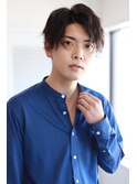 MEN'S HAIR アッシュブラックマッシュパーマ