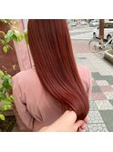 #カシスカラー#カシスピンク#ケアブリーチ#韓国ヘア
