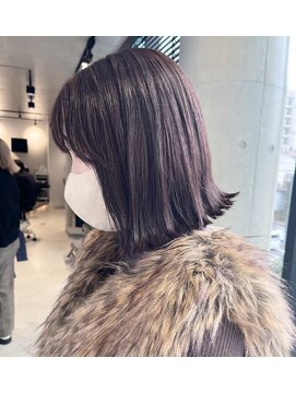 アルテ(ARTE) 【ARTE表参道/青山】顔まわりレイヤーセミロング×透明感カラー