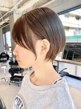 アルバム 池袋(ALBUM) 丸みショート_ピンクベージュインナーグレージュ_ba436581