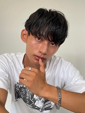 ツーダブルバイフィフス 西梅田店(WW.. by fifth) センターパートニュアンスパーマスパイラルパーマメンズパーマWW