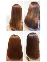 美容室フルール&nbsp;20代30代大人可愛い髪質改善小顔艶感ミディミルクティーベージュ