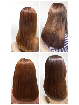 美容室フルール 20代30代大人可愛い髪質改善小顔艶感ミディミルクティーベージュ