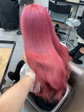 ベレーザ 渋谷(BELEZA) 345ベビーピンクカシスレッドハイトーンカラー韓国ワンホンヘア