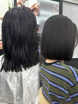 サンド 大阪梅田(sand)&nbsp;＠hitoshi__sand /黒髪/ネビージュ/小顔/ワンレン/大阪梅田