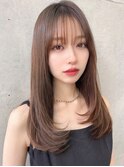 黒髪小顔ワンレンストレートレイヤー5111