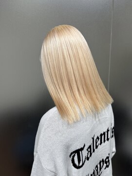 ワンスタイル(One style) 【ケアブリーチ2回　学割U24】ハイトーンカラー＋髪質改善