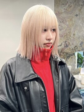 ソル ジングウマエ(SOL JINGUMAE) ミルクティーベージュカラーケアブリーチカラーピンクベージュ