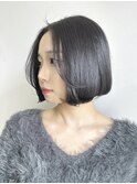 【髪質改善】韓国風ボブダンバルモリ/ブルーブラック/@SARASA