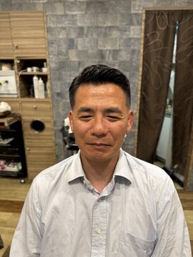 銀座マツナガ 神田店 40代50代大人オシャレスキンフェード七三