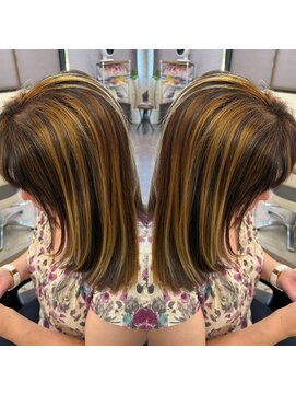 アチーヴ(achieve) 白髪ボカシハイライトカラー☆