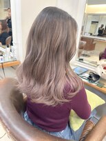 ネオリーブ チロル 横浜西口店(Neolive CiroL.)&nbsp;ホワイトベージュ/デザインカラー/ミディアムヘア【横浜】k