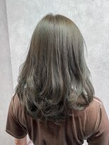 ロックス ヘアー ギャラリー(Rocks hair gallery)&nbsp;髪質改善オリーブグレージュ／柔らか透明感カラー