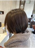 冬の丸みショートヘアー