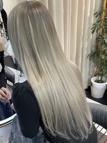 ルフレ 新宿歌舞伎町店(Reflet)&nbsp;ダブルカラー/プルエクステ90本/ホワイトカラー/髪質改善