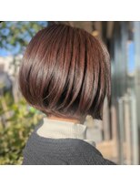 ニコ ピカビア(nico picabia)&nbsp;丸みショートボブ×チョコレートブラウン