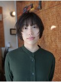 ショートボブショートレイヤー顔まわりレイヤーウルフボブ