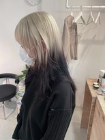  fit stand 千葉/ショートボブ/カット/パーマ/ダブルカラー/トリートメント/縮毛矯正&nbsp;イメチェン/ピンクベージュ/アンブレラカラー[千葉]