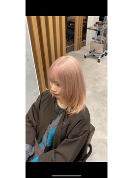 アース 会津若松店(HAIR&MAKE EARTH) ミルクティーピンクベージュ×ナチュラルミディ