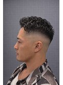 ハイフェード×ショートパーマで魅せる圧倒的な男らしさ