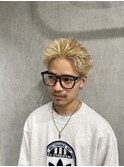 ブロンド/メンズ/メンズカット/バレイヤージュブリーチ/船橋