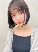 大人可愛いナチュラルショートボブ/似合わせ/ブリーチなしカラー