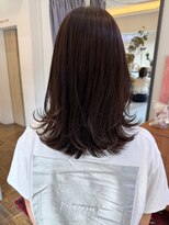 ヘアーアイスカルテット(HAIR ICI QUARTET)&nbsp;小顔レイヤーカット/ミルクブラウン/髪質改善で叶う透明感