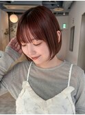 ボブ前髪カットミディアム_F31572