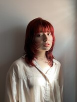 キチ(kichi.)&nbsp;深みレッドのレイヤーミディアム