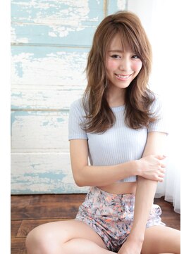 フェリシータ 緑地公園店(felicita) クラシカルな流し前髪×抜け感ミルクティーカラー